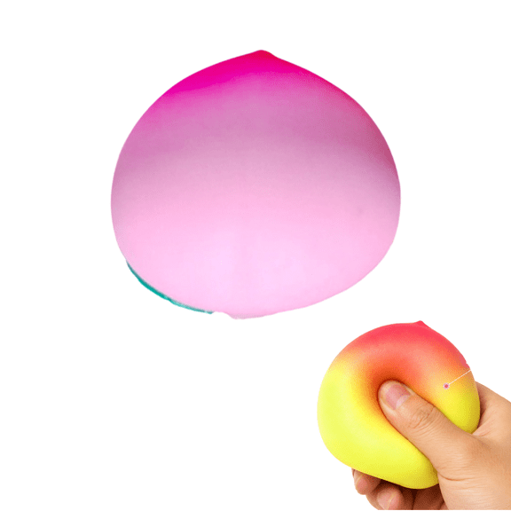 Peach Peach Toys Slow Rising Soft Peach Fruit Toy, Stress Relief Boll, Stuffed Plush Gift (Pink)