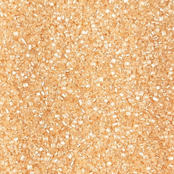 Krazy Sprinkles - Edible Peach Pearl Sugar Sand - Bold Cake Decoration, 1/2 Cup