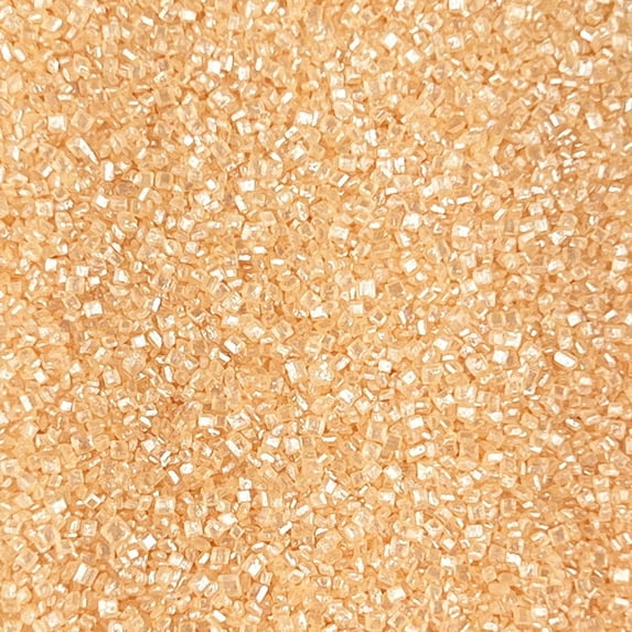 Krazy Sprinkles - Edible Peach Pearl Sugar Sand - Bold Cake Decoration, 1/2 Cup