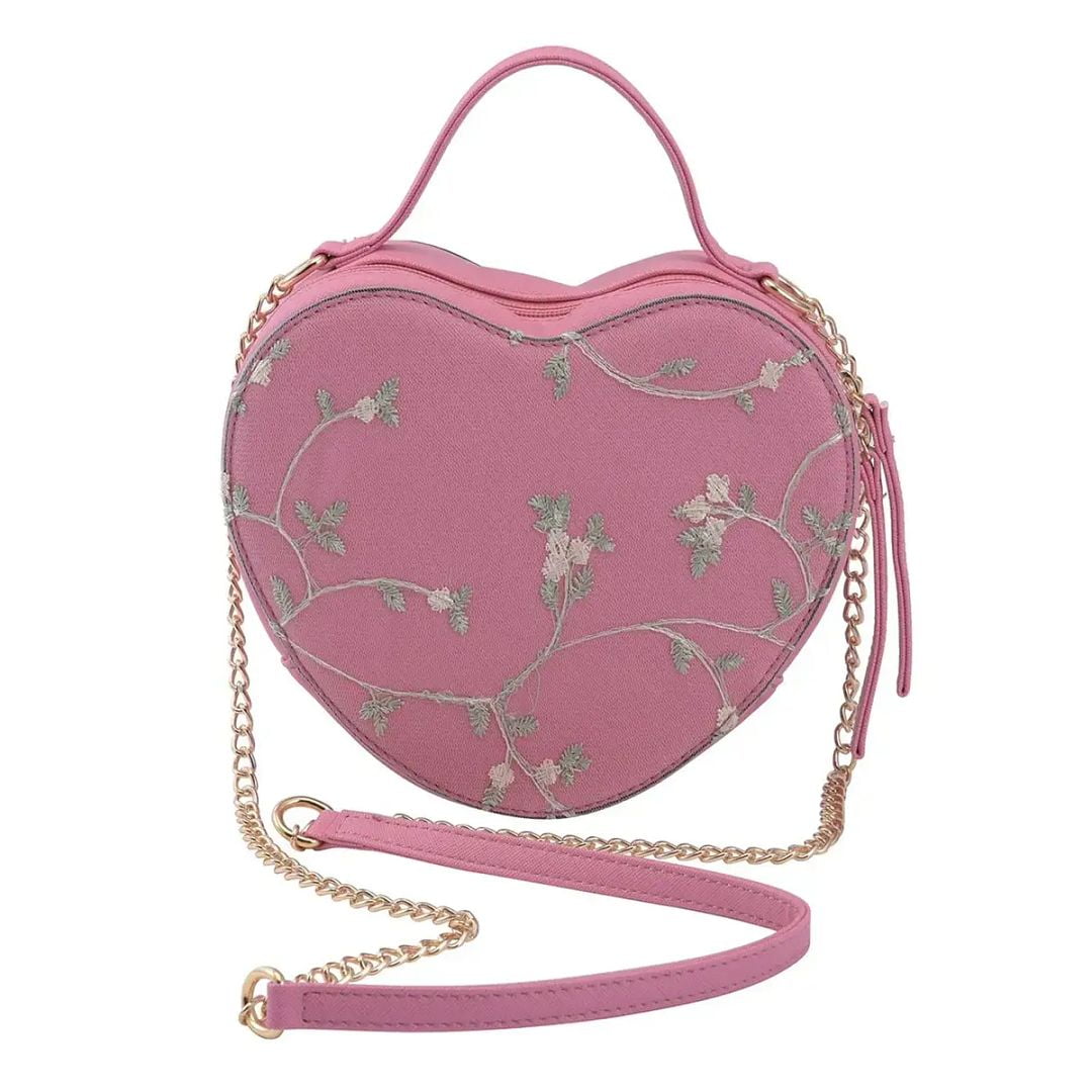 Cute Pink Heart Purse for Women, Faux Leather Heart Shaped Crossbody Bags, Zipper Closure Shoulder Aesthetic Bag Birthday Christmas Gifts