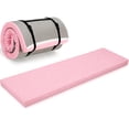 thumbnail image 1 of Peach Pink Foldable Yoga Mat 2 Inch 72"x24" Thick For Pilates Stretching Gym Workouts, 1 of 7