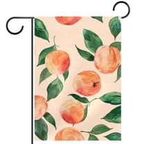 Peach Pink Garden Flag Double Sided House Flag for Outdoor Home, Personalized All Year Round Yard Decor 12 x 18 Inch