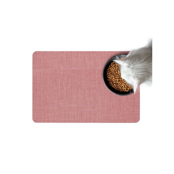 Peach Pink Linen Doormat Non Slip Diatomaceous Earth Door Mat Absorbent Quick Dry Soft Washable Entrance Rug for Bathroom Laundry Room 24"x36"