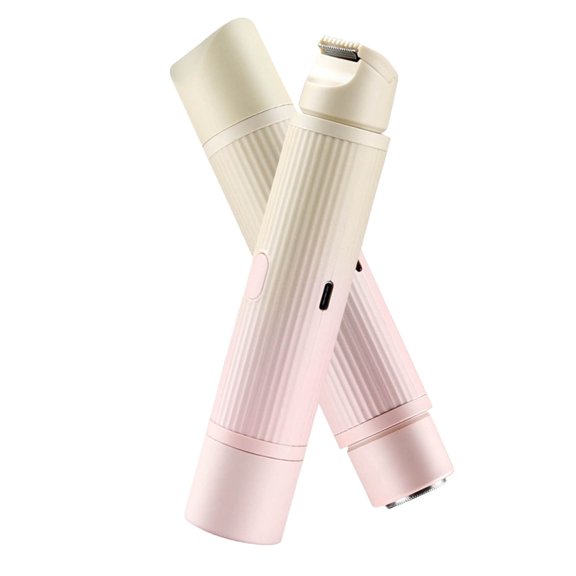 Peach Please Advanced Head Shaver and Bikini Trimmer 2-In-1 Rechargeable Body Hair Removal Device for Smooth Skin