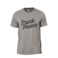 thumbnail image 1 of Peach Please Men's Modern Fit Fun Casual T-Shirt Printed Graphic Tee Military Grey Large, 1 of 3