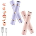 thumbnail image 1 of Peach Please Razor, Peach Please Dual Head Razor, 2 in 1 Electric Bikini Trimmer for Women, Wet & Dry for Leg Arm Underarm Pubic Area, 1 of 7