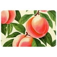 thumbnail image 1 of Peach Polyester Non-Slip Machine Washable Door Rug Game Mat Kitchen Rug Office Rugs, 1 of 6