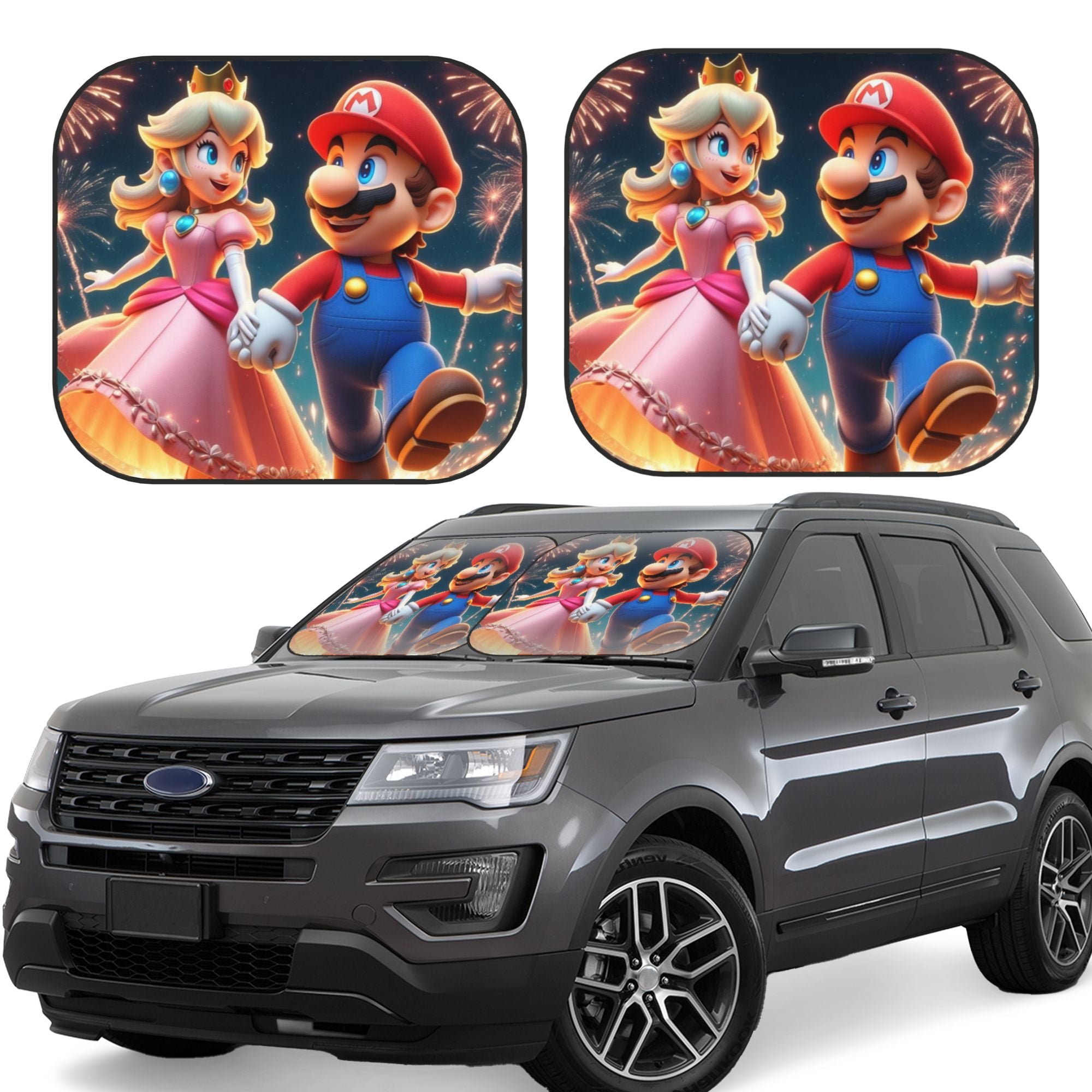 Peach Princess Car Windshield Sunshade Automotive Sun Shade for Cars