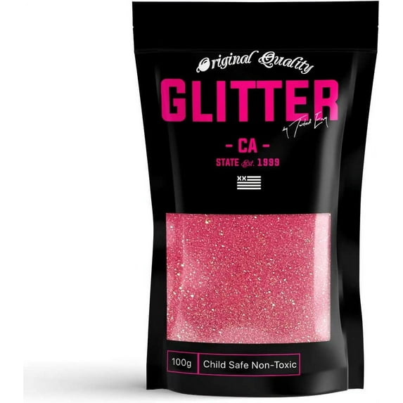 Peach Rainbow Premium Glitter Multi Purpose Dust Powder 100g / 3.5oz for use with Arts & Crafts Wine Glass Decoration Weddings Cards Flowers Cosmetic Face Body
