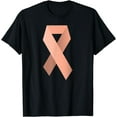 thumbnail image 1 of Peach Ribbon Uterus T-Shirt, 1 of 4