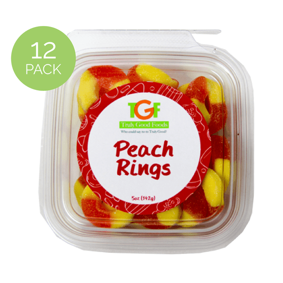 Peach Rings Mini Cubes, 5oz, 12-count