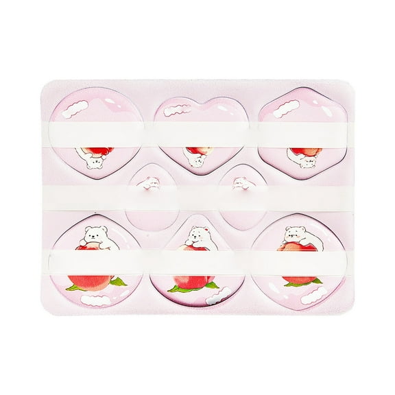 Peach Series Beauty Egg Powder Puff For Soft Skin Makeup Application Dry Wet Use Long Lasting Non Absorbing Cosmetic Tool