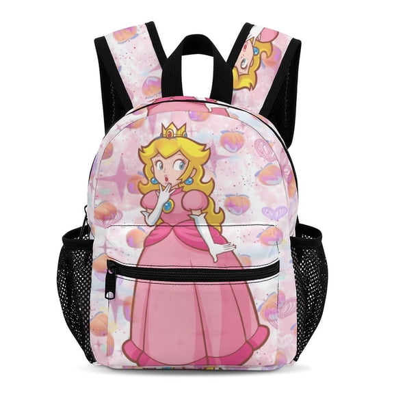Peach Simple And Modern 13-Inch Backpack Travel Bag 33.5x25x13.5cm