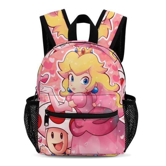 Peach Simple And Modern 13-Inch Backpack Travel Bag 33.5x25x13.5cm