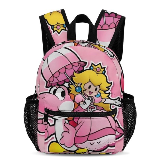 Peach Simple And Modern 13-Inch Backpack Travel Bag 33.5x25x13.5cm