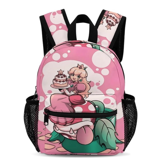 Peach Simple And Modern 13-Inch Backpack Travel Bag 33.5x25x13.5cm