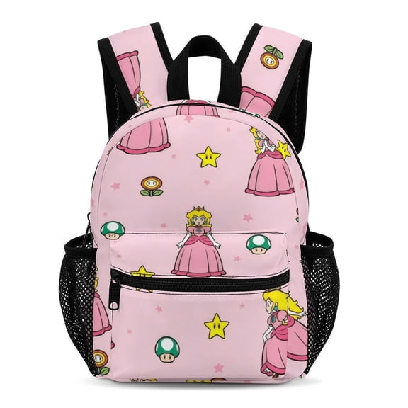 Peach Simple And Modern 13-Inch Backpack Travel Bag 33.5x25x13.5cm