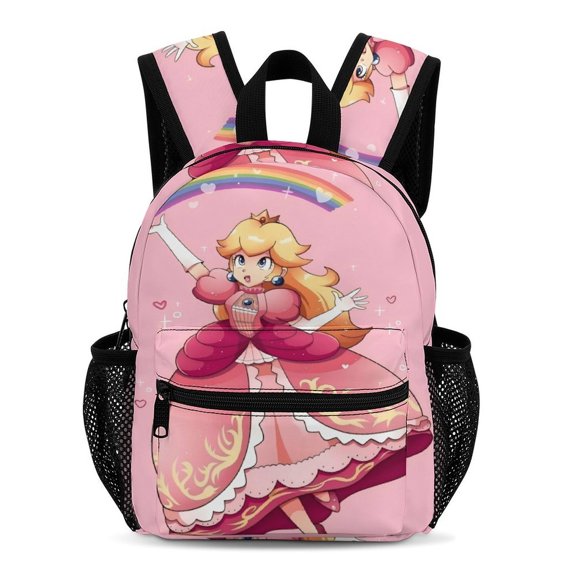 Peach Simple And Modern 13-Inch Backpack Travel Bag 33.5x25x13.5cm