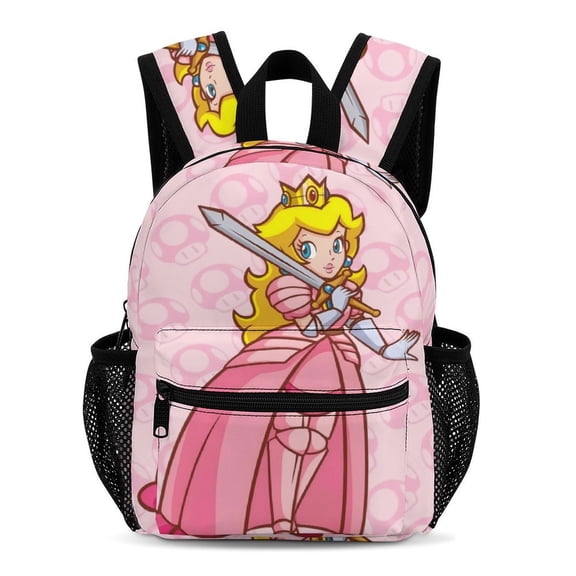 Peach Simple And Modern 13-Inch Backpack Travel Bag 33.5x25x13.5cm