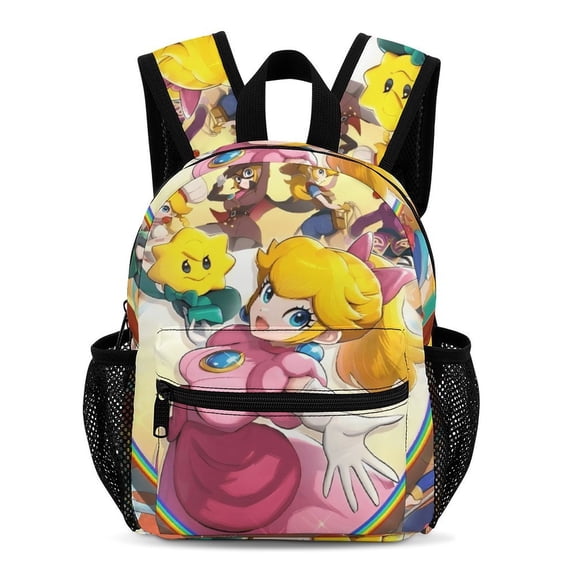 Peach Simple And Modern 13-Inch Backpack Travel Bag 33.5x25x13.5cm
