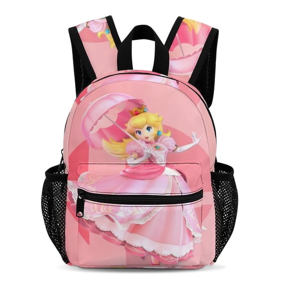Peach Simple And Modern 13-Inch Backpack Travel Bag 33.5x25x13.5cm