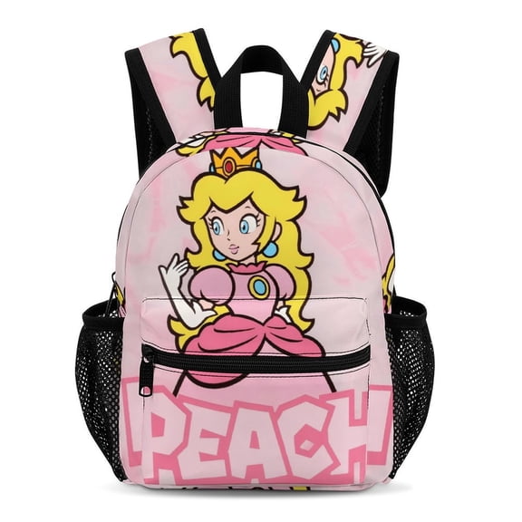Peach Simple And Modern 13-Inch Backpack Travel Bag 33.5x25x13.5cm