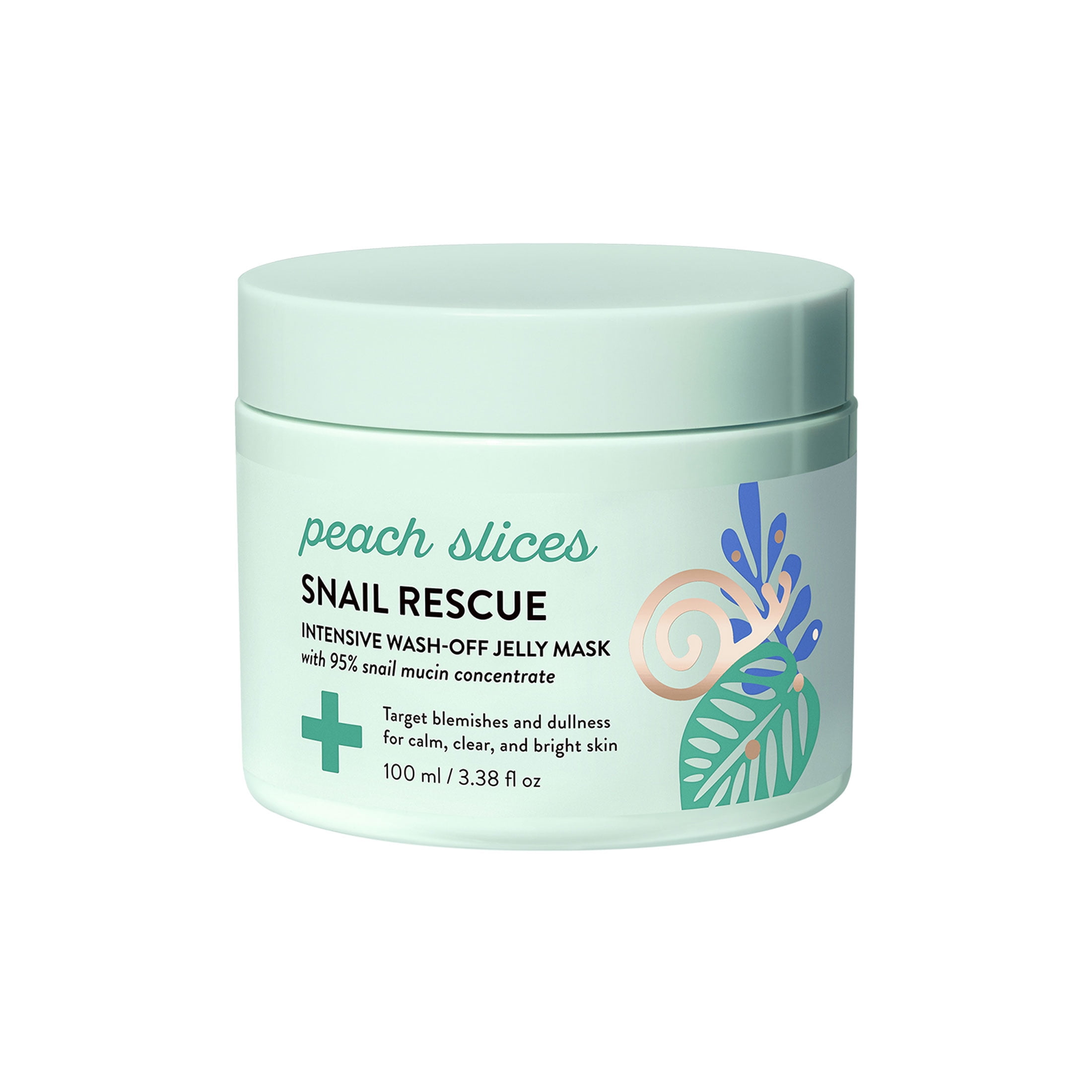 Peach Slices Snail Rescue Intensive Wash-Off Jelly Facial Mask, 2.82 fl oz