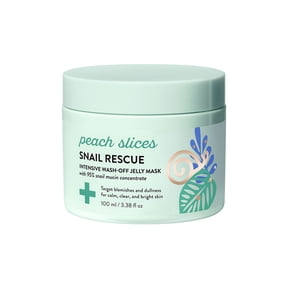 Peach Slices Snail Rescue Intensive Wash-Off Jelly Facial Mask, 2.82 fl oz