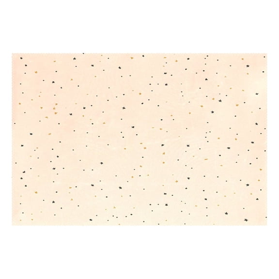 Peach Solid Color Background 12x18in Heat-Resistant Non-Slip Place Mat, Durable and Wrinkle-Resistant