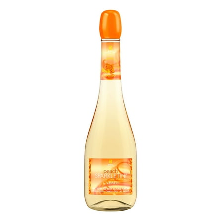 Peach Sparkletini by Verdi Italian Spumante Sparkling Wine, Italy, 750 ml Bottle, 5% ABV