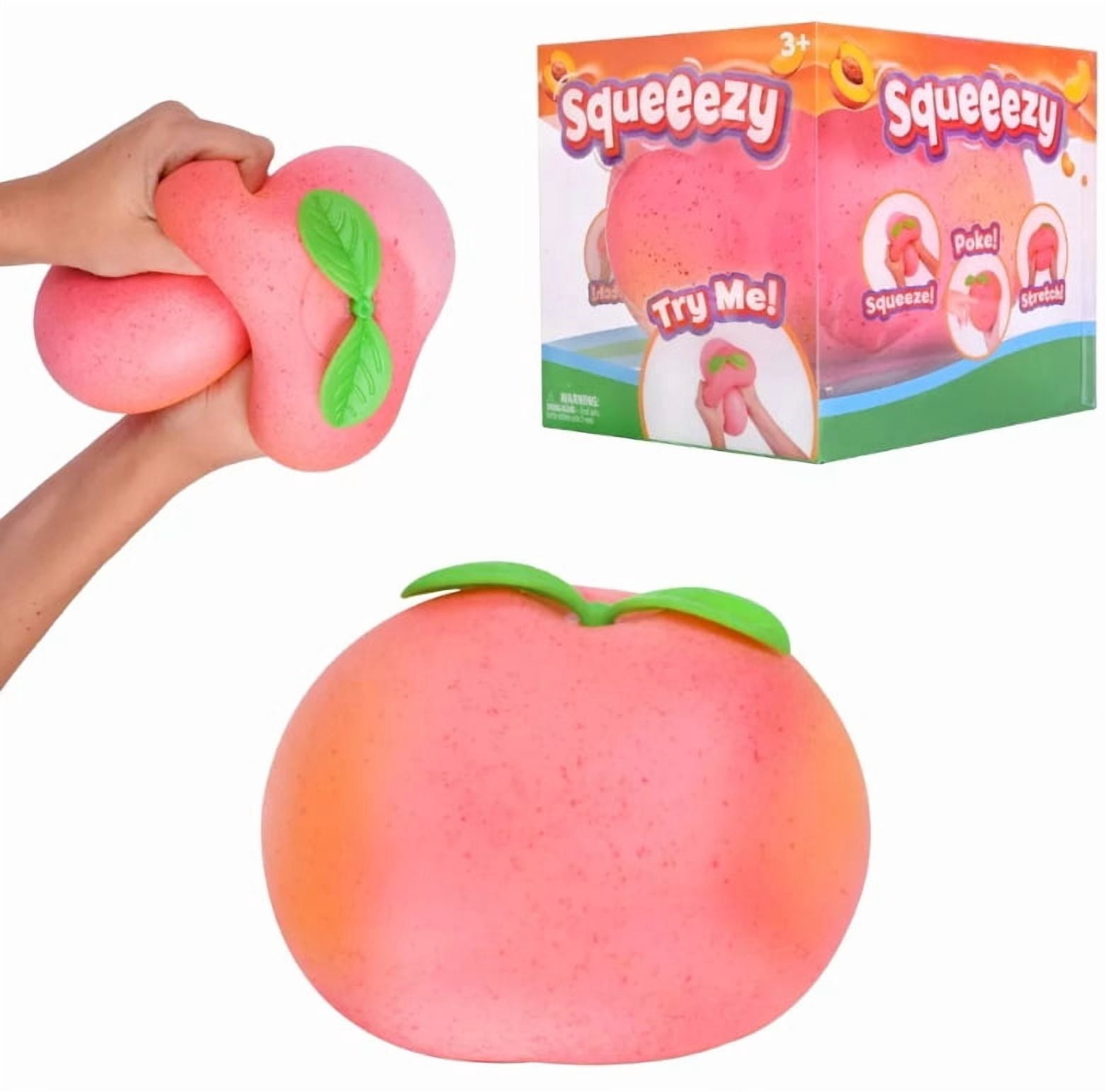 Peach Squeezy Stress Relief Squishy Ball - Sunny Days