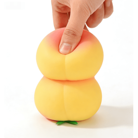 Peach Squishy Squeeze Stress Ball Fruit Pressure Balls Sensory Squishy Miniatures Novelty Fidget Stress Relief Gifts Adults and All Ages Party Favors Autism Sensory Pressure Balls ADHD Focus
