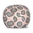 thumbnail image 1 of Peach Storage Toy Bag Chair, Symmetrical Circular Shapes Pattern Abstract Background Soft Color Image Print, Stuffed Animal Organizer Washable Bag, Small Size, Coral Black White, by Ambesonne, 1 of 3