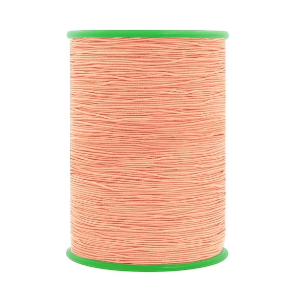 Peach Stretch Elastic Thread 0.6mm, Fine Sewing Machine Yarn for Shirring Smocking DIY Jewelry, 546 Yards Durable, Orange