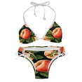 thumbnail image 1 of Peach Stylish Bikini Set with Detachable Sponge & Adjustable Strap, 2-Pack One-Piece Swimsuits for All Scenes, 1 of 6