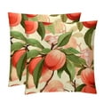 thumbnail image 1 of Peach Stylish Velvet Throw Pillow Covers Set of 2 with Unique Patterns for Bed Pillow - 16x16, 18x18, 20x20 Inches for Various Occasions, 1 of 6