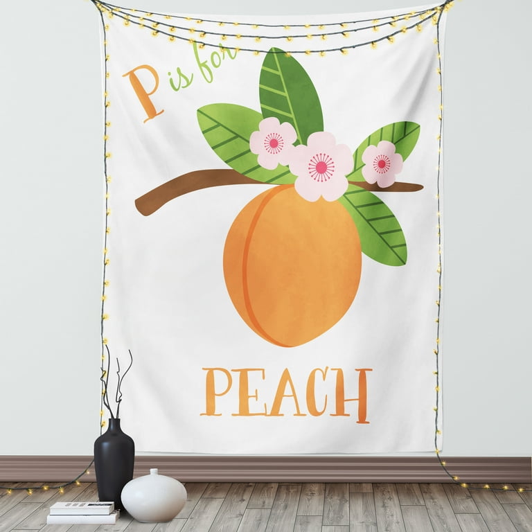 Peach colored tapestry shop