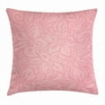 thumbnail image 1 of Peach Throw Pillow Cushion Cover, Floral Arrangement with Wildflowers and Leaves Abstract Valentines Day Inspired Art, Decorative Square Accent Pillow Case, 16 X 16 Inches, Pale Pink, by Ambesonne, 1 of 2