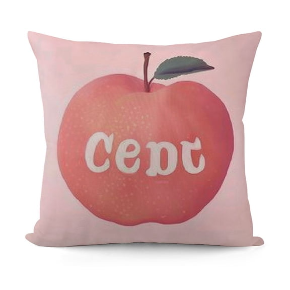 Peach Throws Pillows Covers for Couch, Keep It Peachy Decorative Pillow Cases for Men Women, Peach Pink Comfortable Pillow Cushion Cover Pack of " for Home Sofa Bed