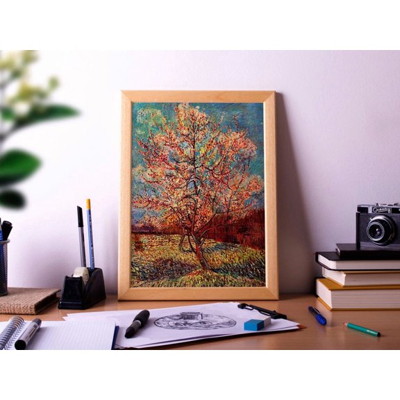 Peach Tree In Blossom Print Wall Art Décor