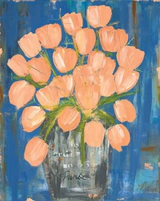 Peach Tulips Canvas Art - Melissa Lyons (24 x 30)
