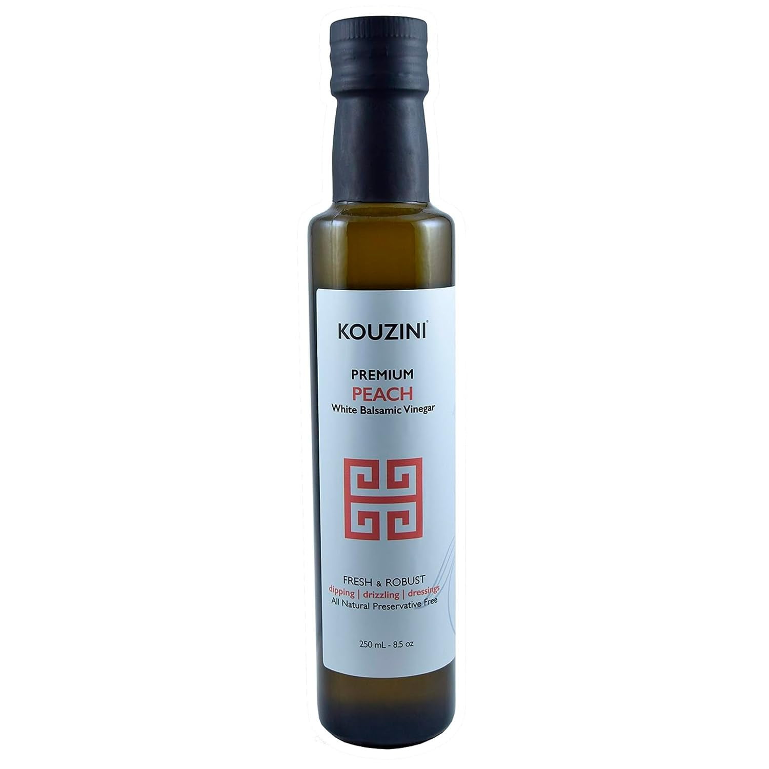Peach White Balsamic Vinegar, Aged, No Added Sugars or Preservatives