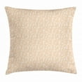 thumbnail image 1 of Peach and White Throw Pillow Cushion Cover, Pattern with Silhouette Antique Keys with Various Form Ornaments, Decorative Square Accent Pillow Case, 18 X 18 Inches, Pale Peach White, by Ambesonne, 1 of 2