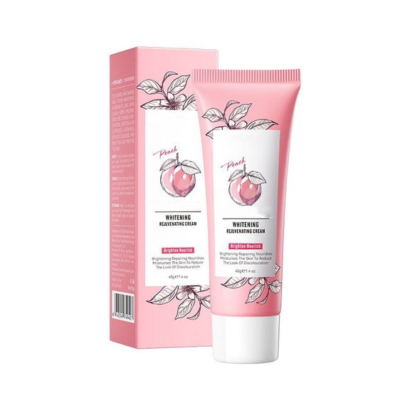Peach Whitening Rejuvenating Cream, Brighten & Nourish Formula, Brightening Repairing Nourishes Moisturises The Skin To Reduce The Look Of Discolouration, Leaves Skin Smooth and Radiant