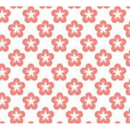 Peach and White and White Flower Edible Cake & Cupcake Image Decoration Frosting Sheet