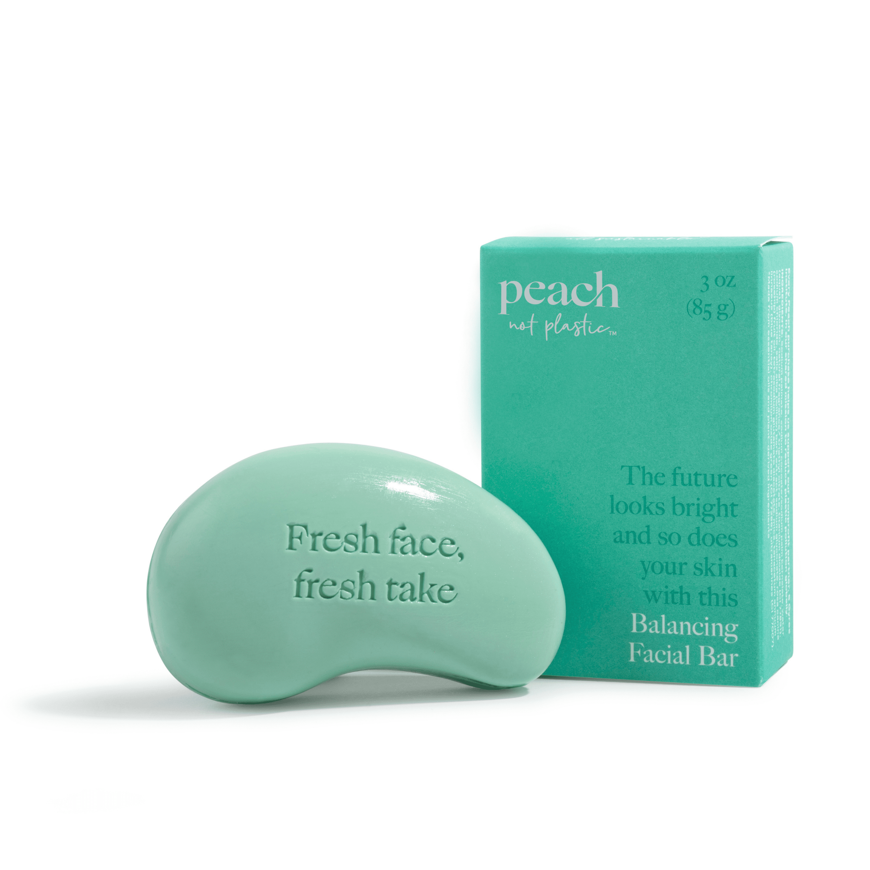 Peach not Plastic Facial Cleanser, Balancing Face Soap for Oily