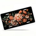 thumbnail image 1 of Peach toned Floral Arrangement Funny Personalized License Plate Rust-proof Stainless Steel Metal License Plate Suitable For Men And Women 12.2" x 6.2", 1 of 7