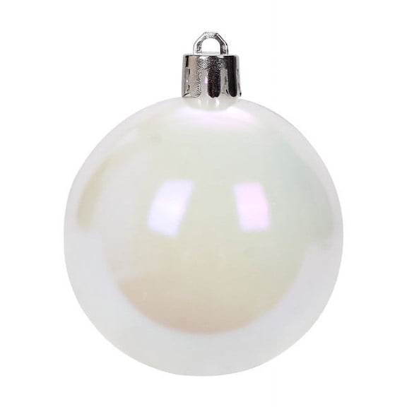 Peacheart 6 Pcs Clear Christmas Ornaments Balls, 1.97" Iridescent Christmas Tree Balls Hanging Decoration for Xmas Holiday Wedding Party Home Decor