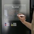 thumbnail image 1 of Peacheart Acrylic Magnetic Menu Board with 6 Magnetic Erasable Markers, Clear Acrylic Dry Erase Weekly Planner with To Do & Notes for Kitchen Fridge, 8.2"x11.7", 1 of 7