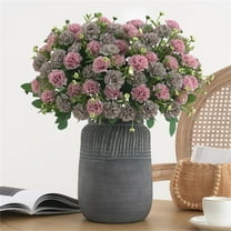 Peacheart Artificial Carnation Flowers, 11.4" Faux Silk Flower Bouquet for DIY Floral Arrangements Spring Summer Wedding Party Farmhouse Home Vase Table Centerpiece